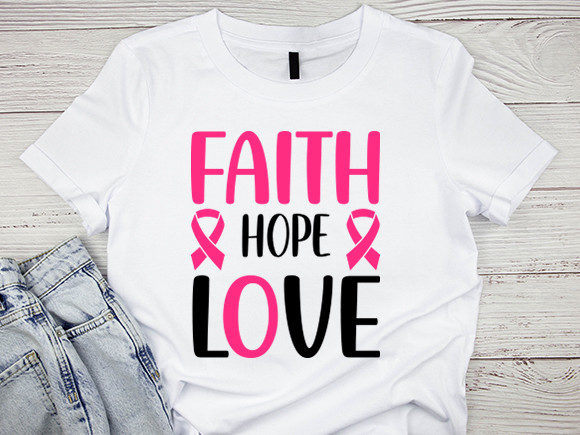 Breast Cancer Faith Hope Love: A Design for Heartfelt Embroidery Projects