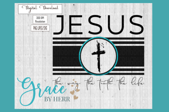 Jesus Scripture Rectangle Faith Grace