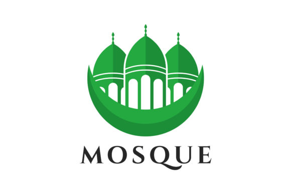 Mosque Building Logo Vector Design Review for Embroidery Projects