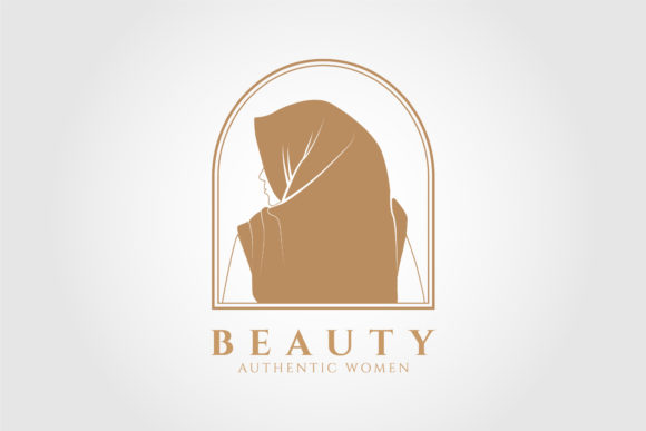 Muslim Women Wearing Hijab Vector Logo Review for Real Projects