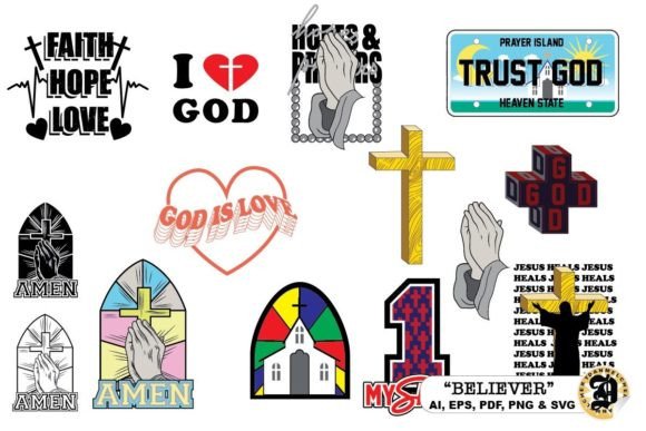 RELIGION - BELIEVER - BUNDLE Review for Embroidery Projects