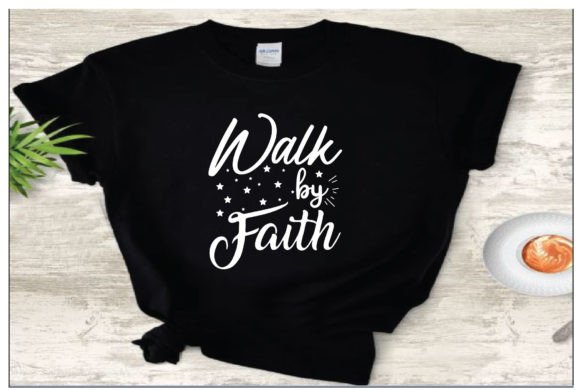 Walk by Faith Typography T-Shirt: A Minimalist Embroidery Design Review